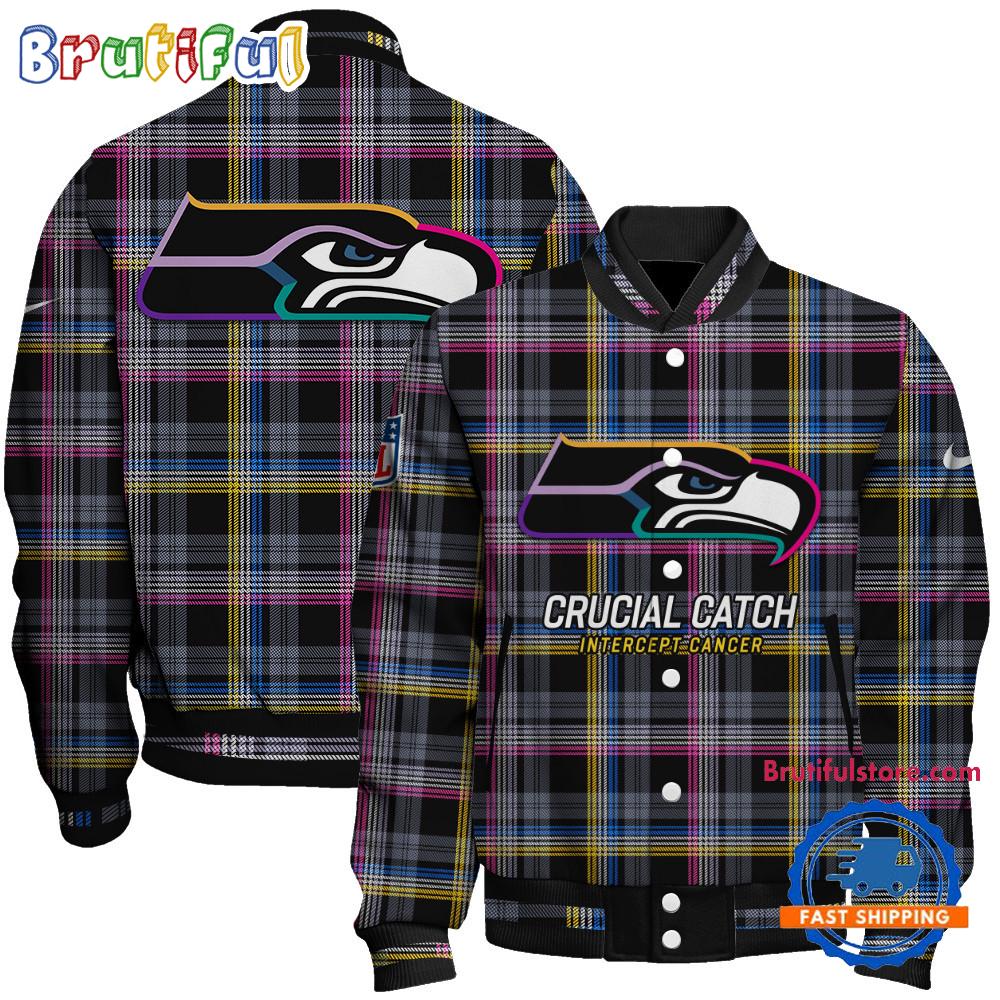 Sportswearmerch Seattle Seahawks NFL Personalized Baseball Jacket For Fan