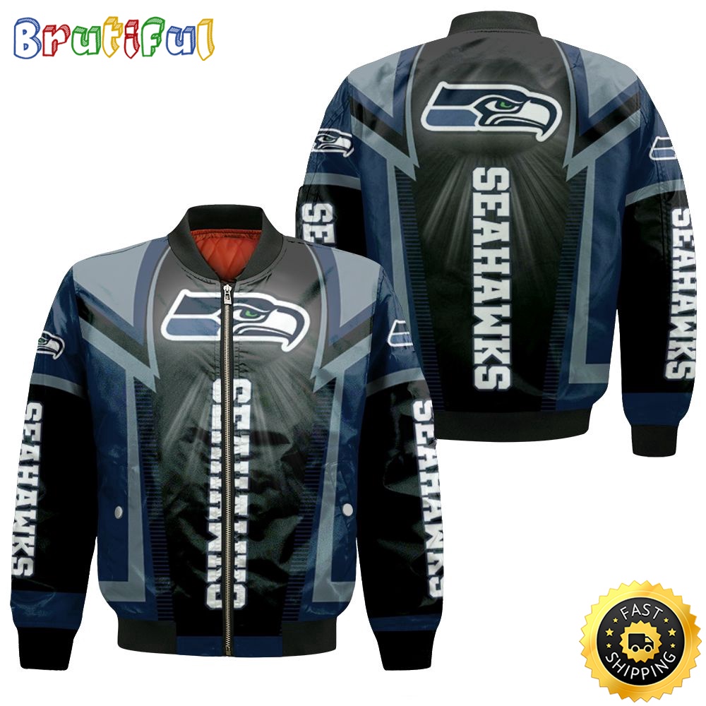 Sportswearmerch Seattle Seahawks NFL Personalized Bomber Jacket For Fan