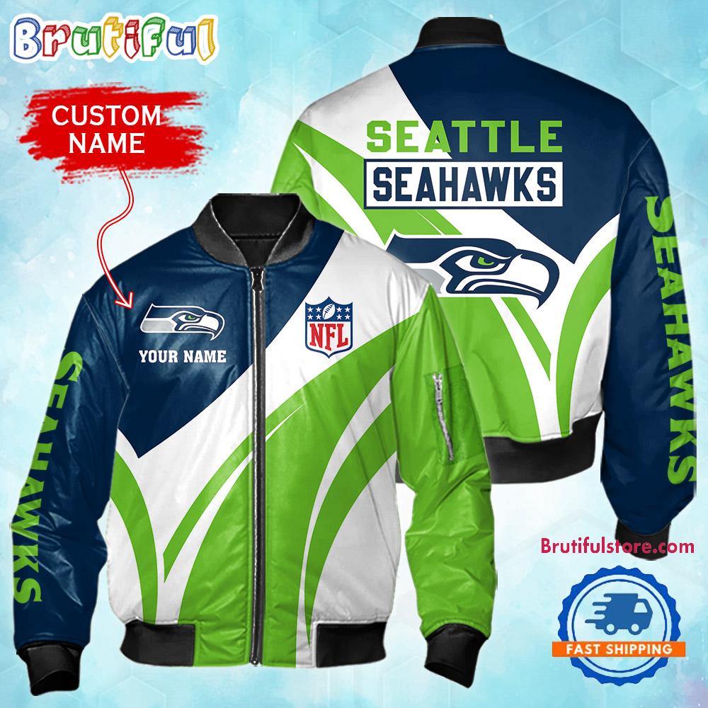 Sportswearmerch Seattle Seahawks NFL Personalized Bomber Jacket For Fan