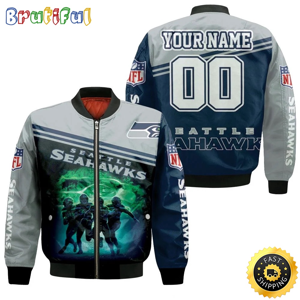 Sportswearmerch Seattle Seahawks NFL Personalized Bomber Jacket Legend Players For Fan
