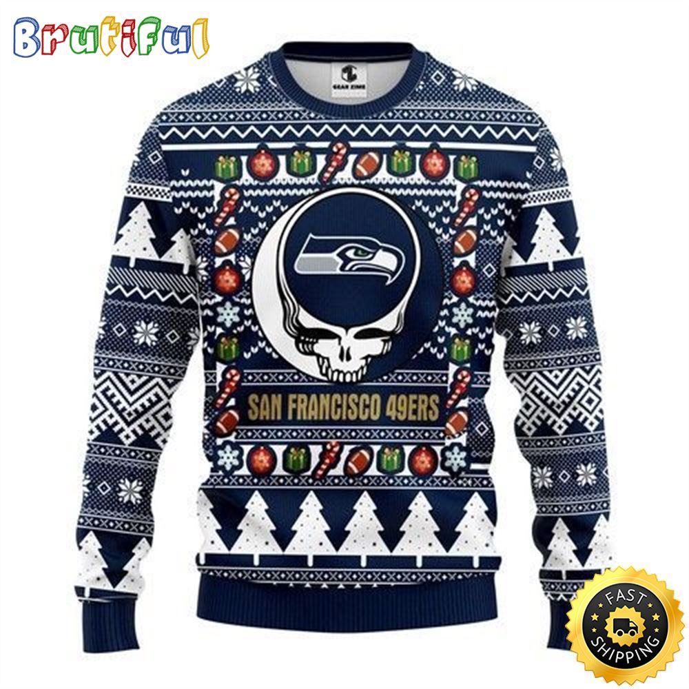Sportswearmerch Seattle Seahawks NFL Personalized Christmas Sweater For Fan