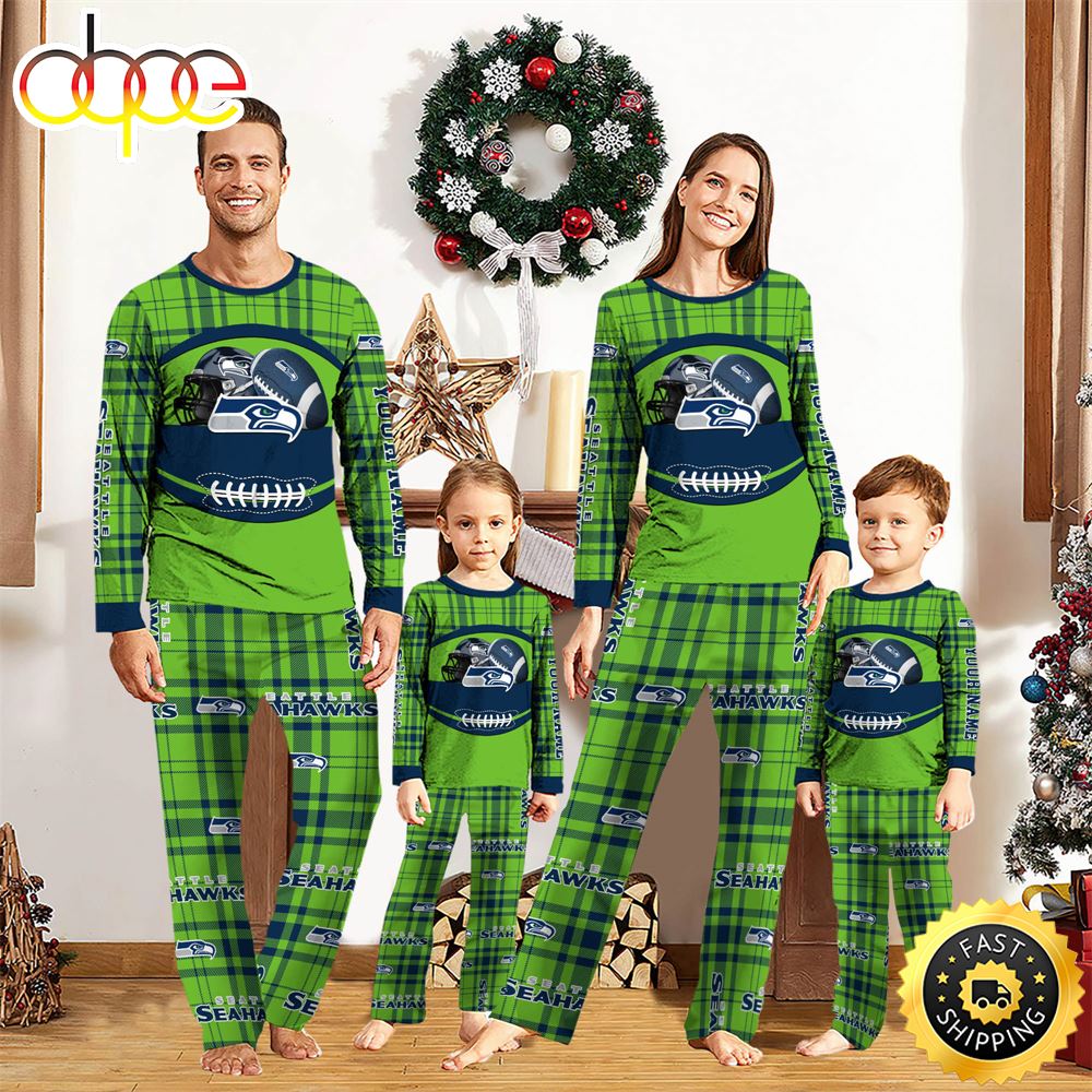 Sportswearmerch Seattle Seahawks NFL Personalized Pajamas Family For Fan