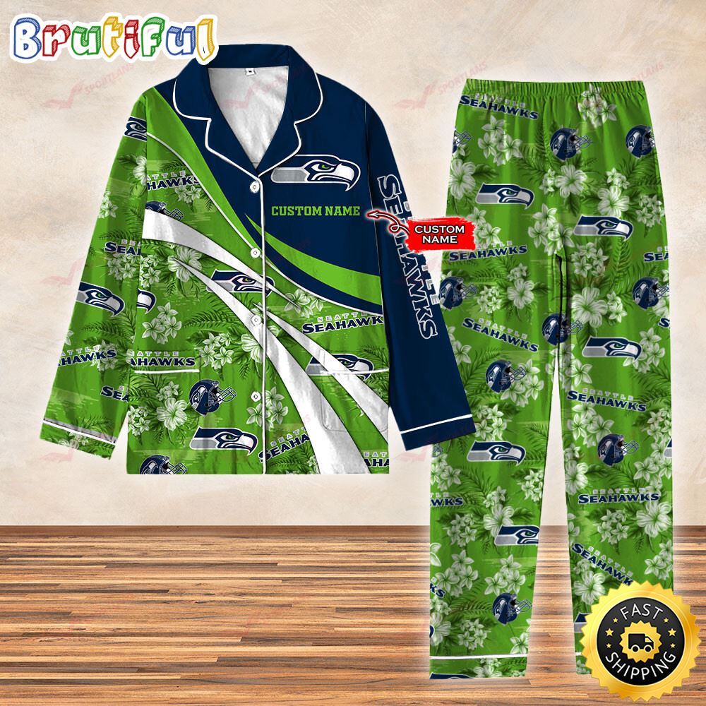 Sportswearmerch Seattle Seahawks NFL Personalized Pajamas Set For Fan