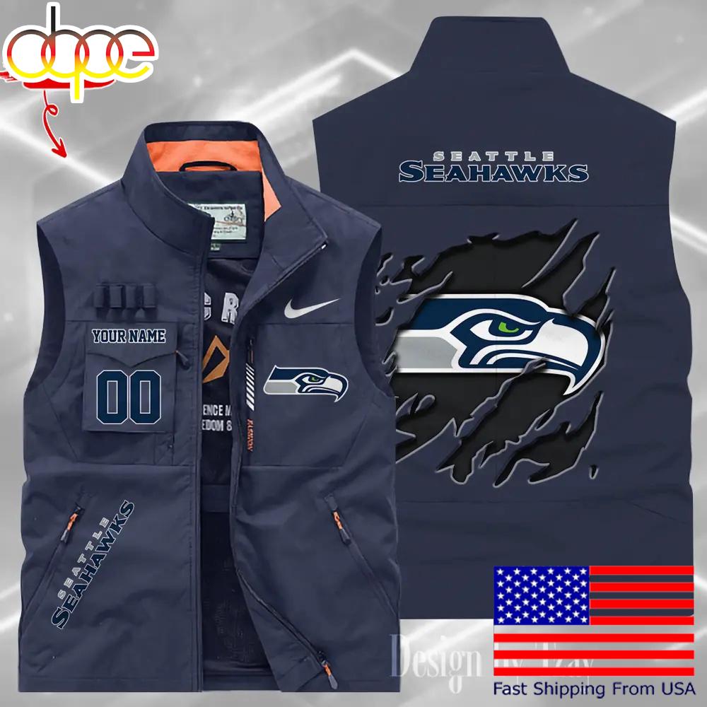 Sportswearmerch Seattle Seahawks NFL Personalized Pocket Vest For Fan