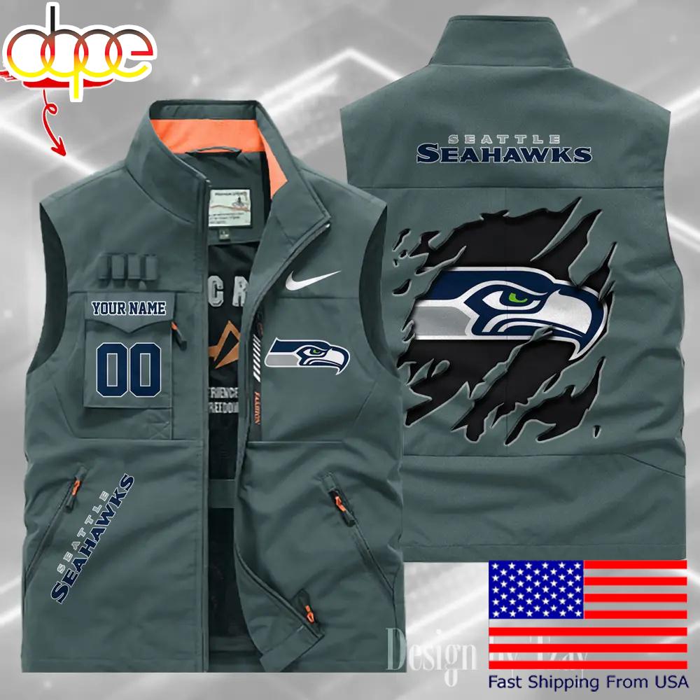 Sportswearmerch Seattle Seahawks NFL Personalized Pocket Vest For Fan