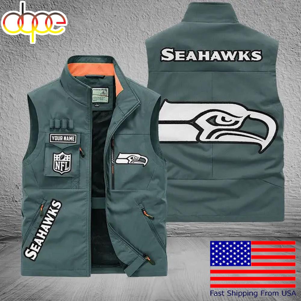 Sportswearmerch Seattle Seahawks NFL Personalized Pocket Vest For Fans For Fan