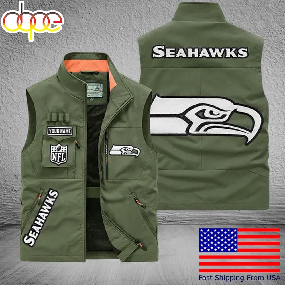 Sportswearmerch Seattle Seahawks NFL Personalized Pocket Vest For Fans For Fan