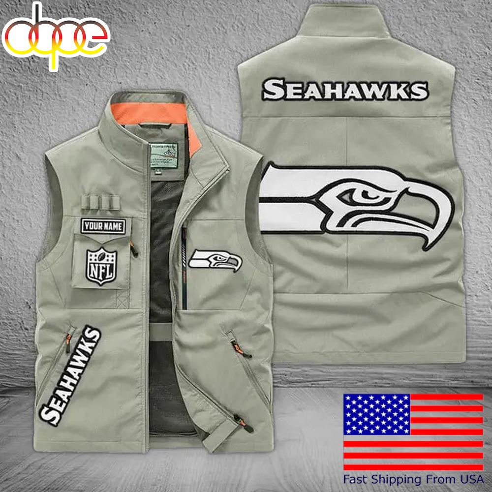 Sportswearmerch Seattle Seahawks NFL Personalized Pocket Vest For Fans For Fan