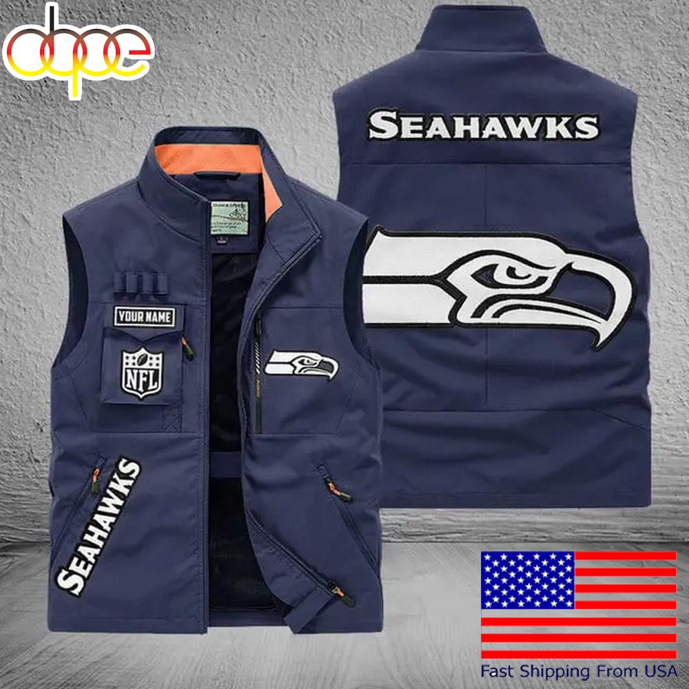 Sportswearmerch Seattle Seahawks NFL Personalized Pocket Vest For Fans For Fan