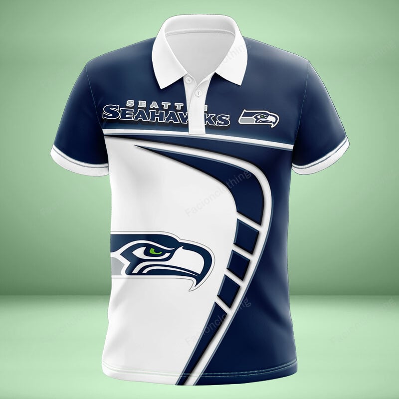 Sportswearmerch Seattle Seahawks NFL Personalized Polo Shirt For Fan