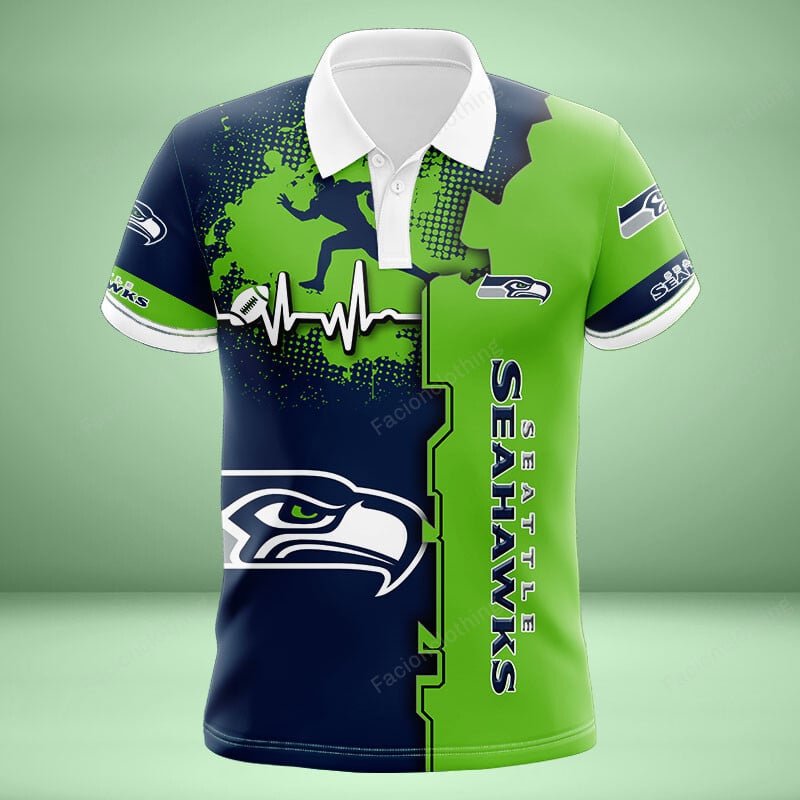 Sportswearmerch Seattle Seahawks NFL Personalized Polo Shirt For Fan