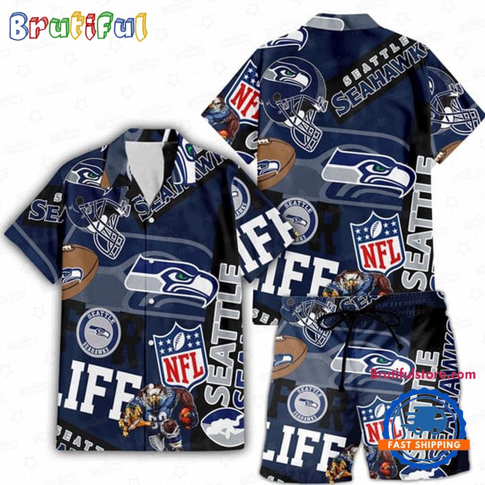 Sportswearmerch Seattle Seahawks NFL Personalized Set Short Set For Fan