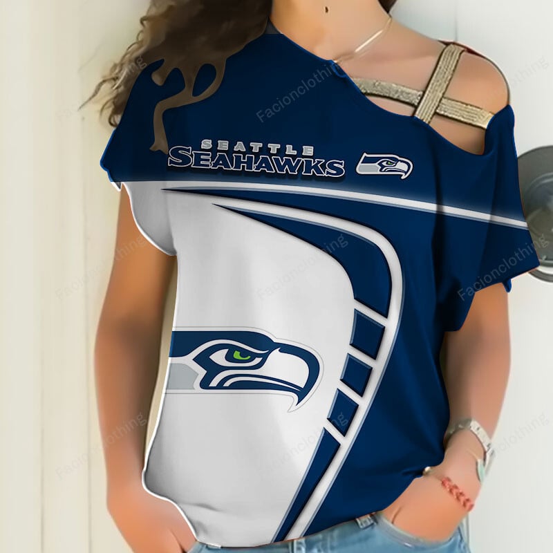 Sportswearmerch Seattle Seahawks NFL Personalized Strapless Sleeve Short For Fan