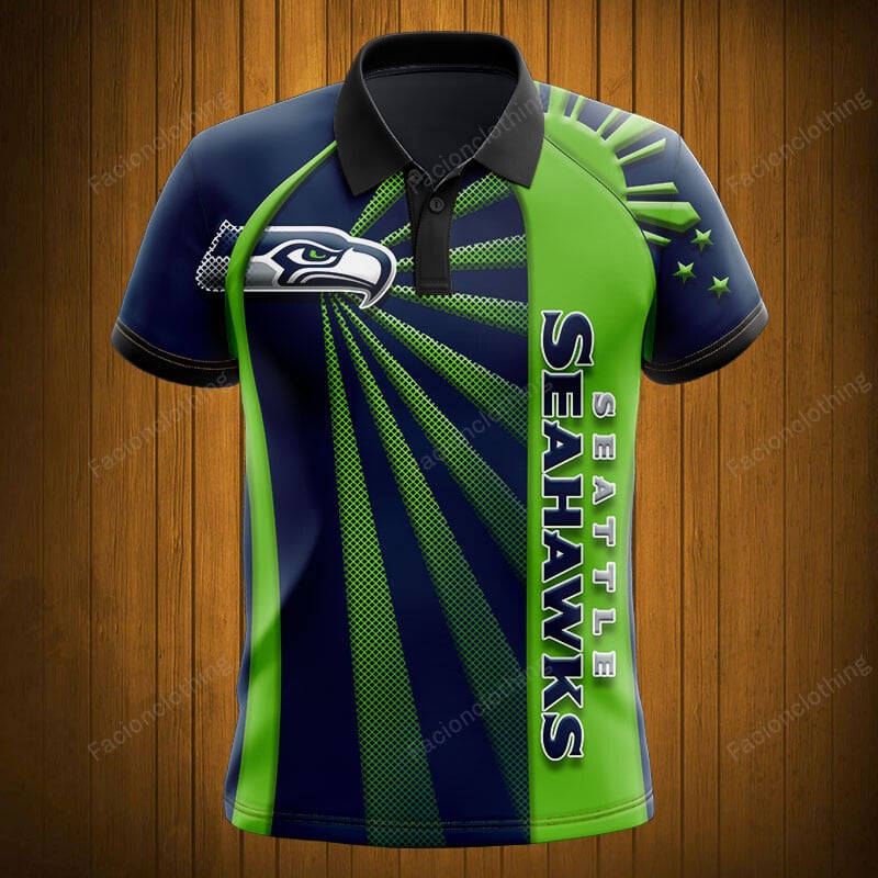 Sportswearmerch Seattle Seahawks NFL Polo Shirt Personalized For Fan