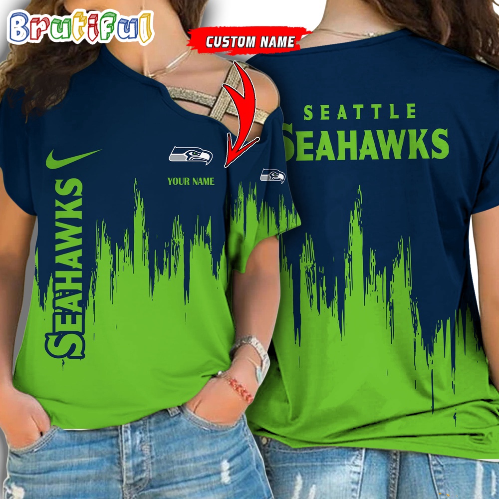Sportswearmerch Seattle Seahawks NFL Strapless Sleeve Short For Fan