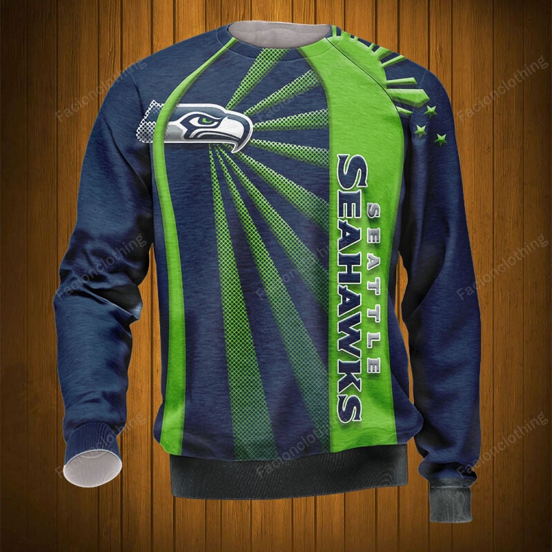 Sportswearmerch Seattle Seahawks NFL Sweater Personalized For Fan
