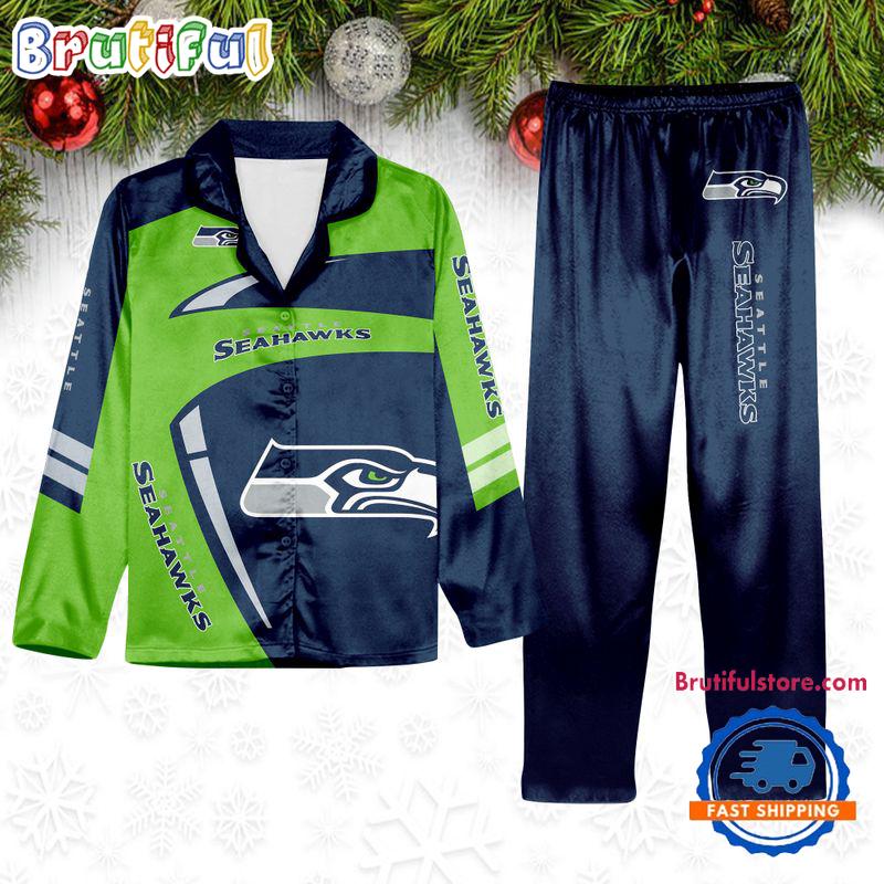 Sportswearmerch Seattle Seahawks NFL Winter Season Personalized Pajamas Set For Fan