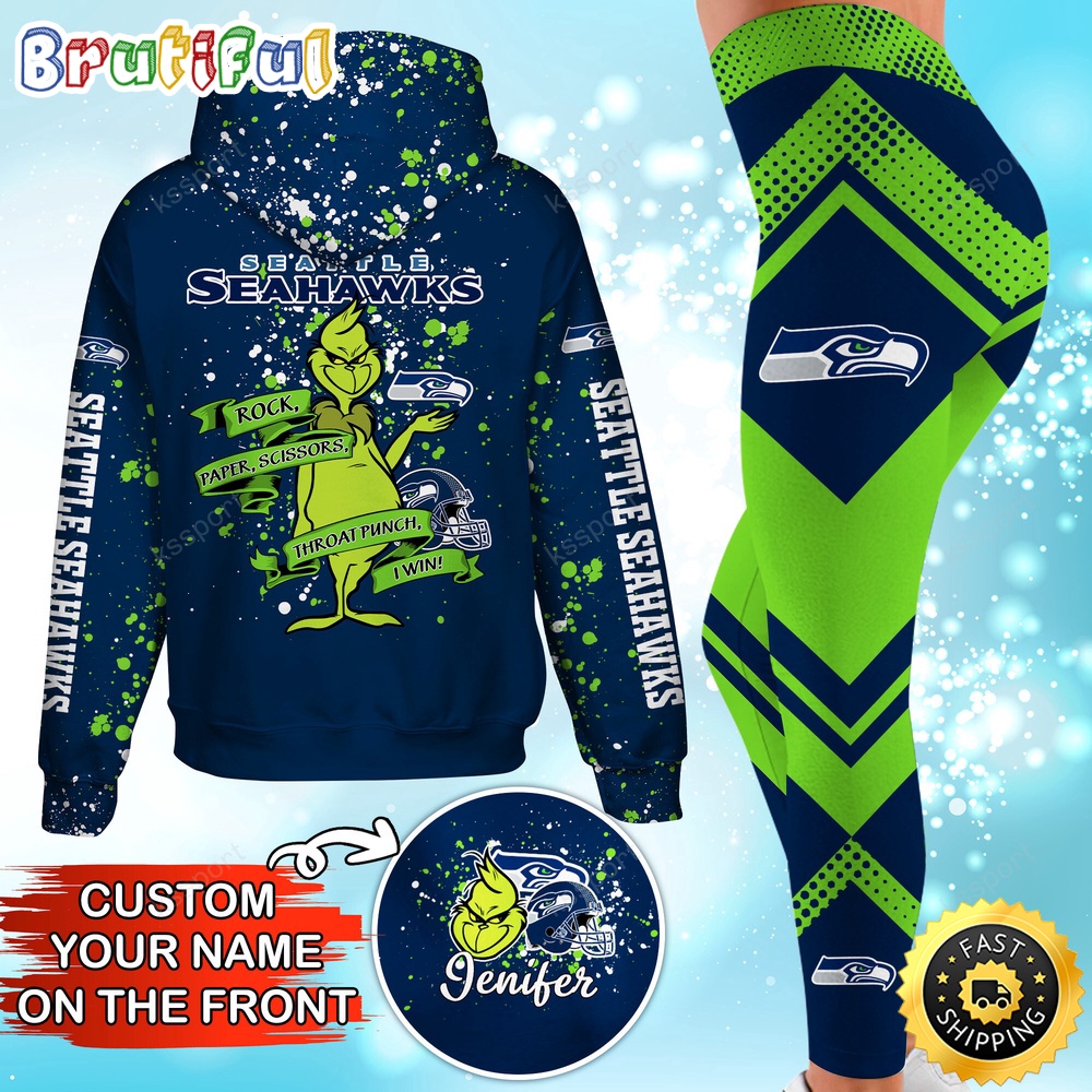 Sportswearmerch Seattle Seahawks NFLHoodie Leggings The Grinch For Fan