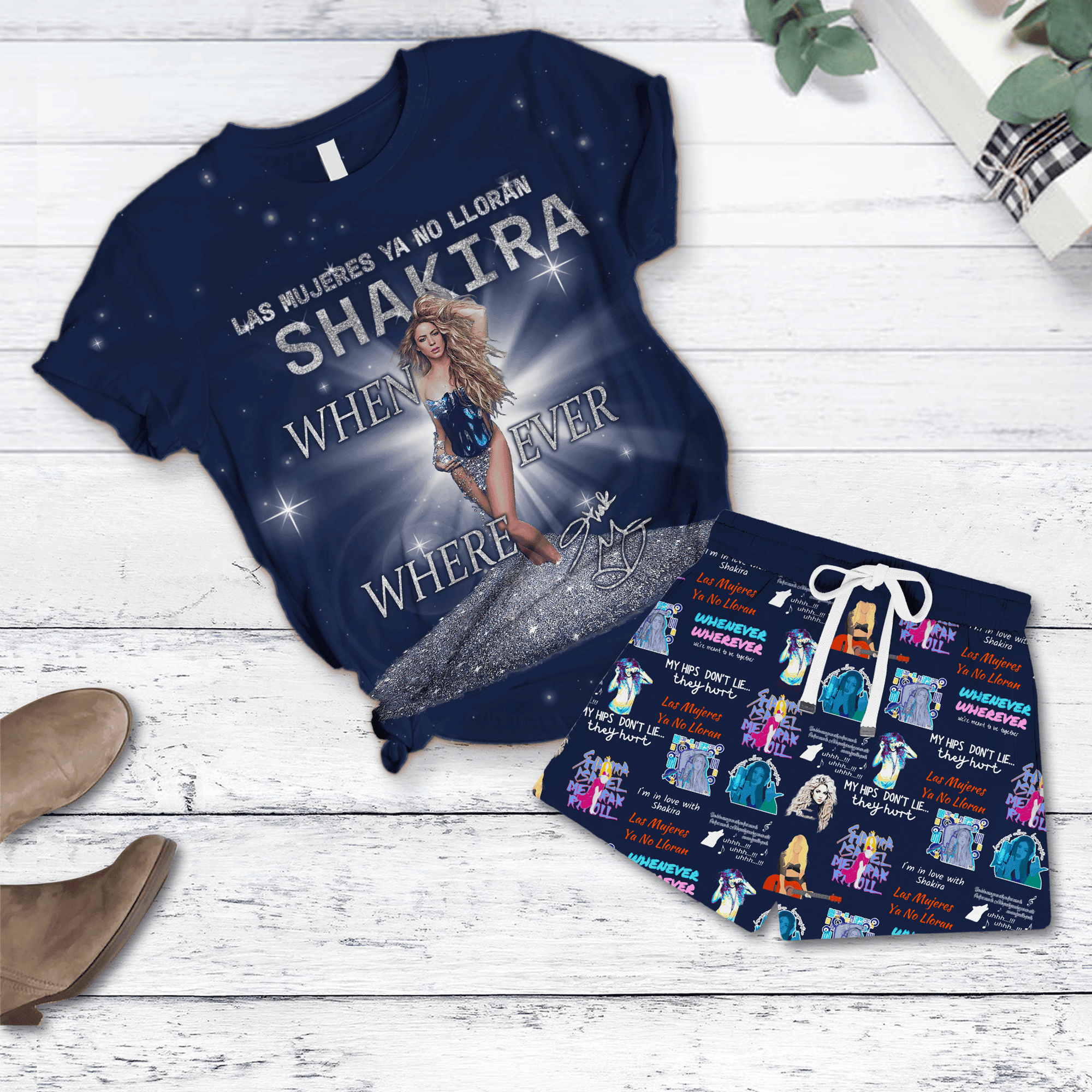 Sportswearmerch Shakira Short Pajamas Set Gifts For Fans