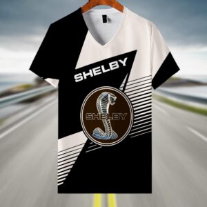 Sportswearmerch Shelby Car V-neck Women T-shirt For Fan