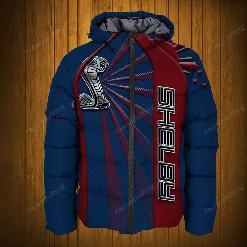 Sportswearmerch Shelby Mustang Car Personalized Fashion Puffer Jacket For Fan