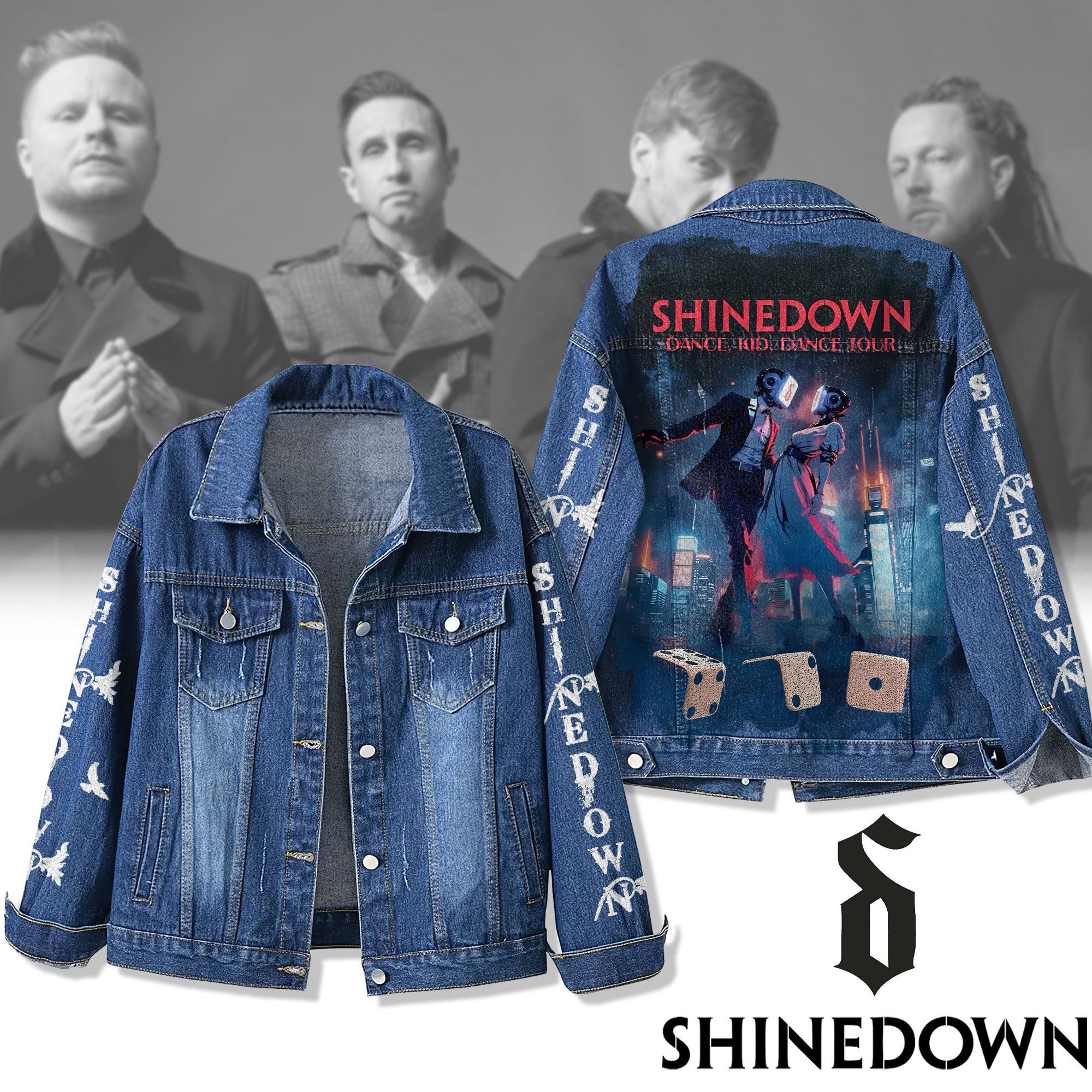 Sportswearmerch Shinedown Denim Jacket Gift For Fans