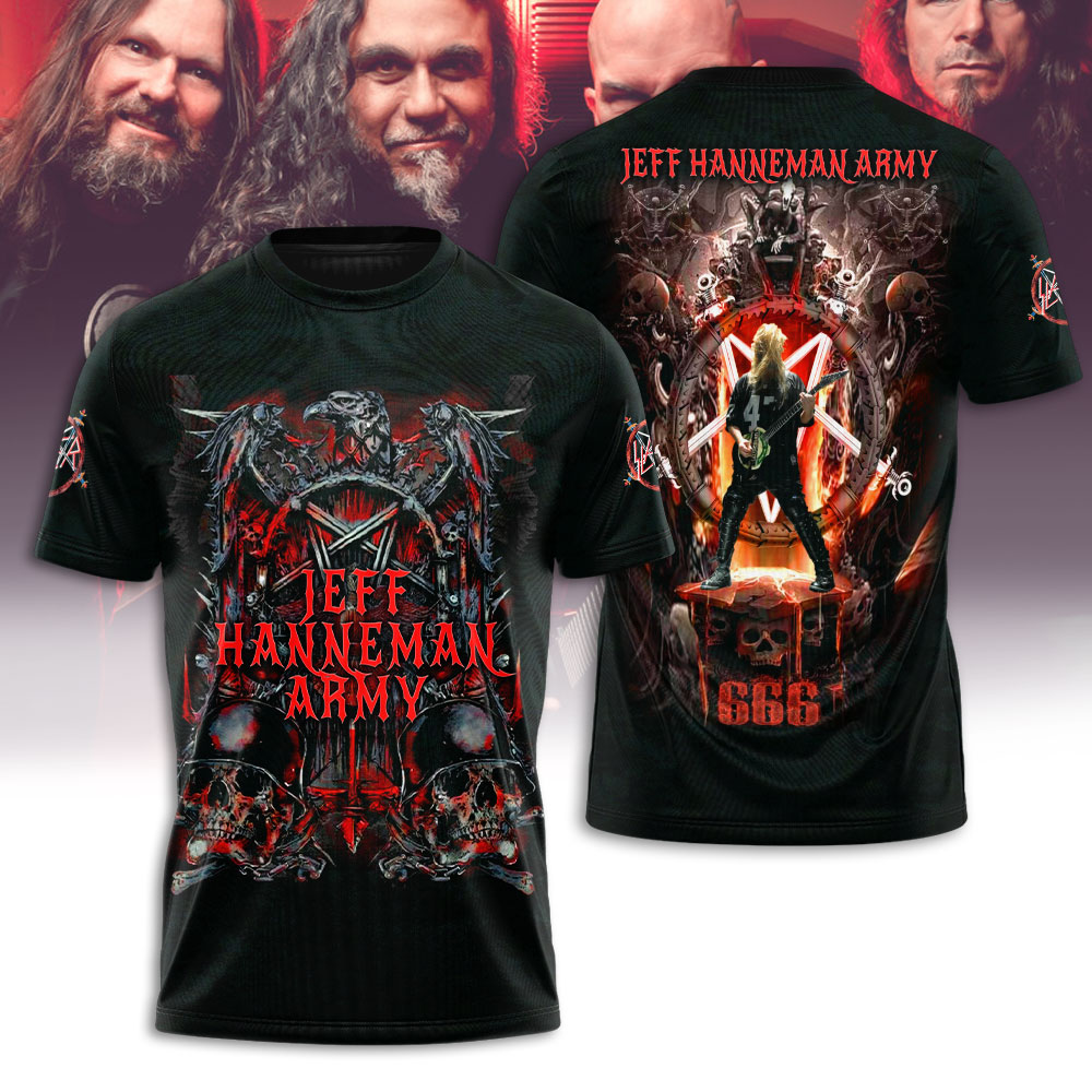 Sportswearmerch Slayer Music x Jeff Hanneman Personalized T-shirt For Fan