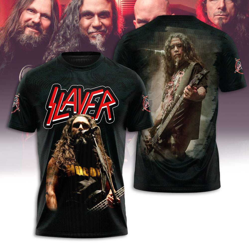 Sportswearmerch Slayer Music x Tom Araya Personalized T-shirt For Fan