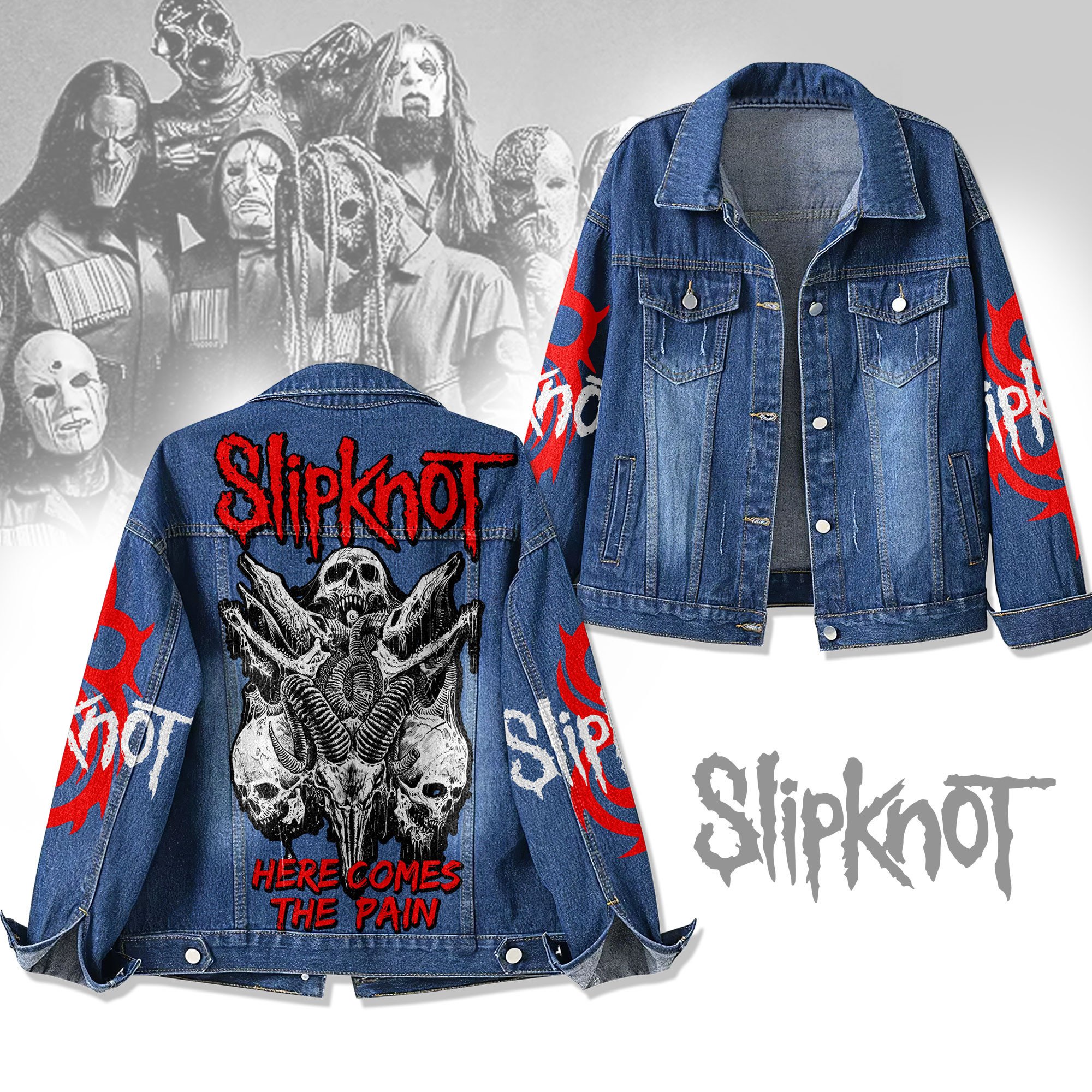 Sportswearmerch Slipknot Denim Jacket Gift For Fans