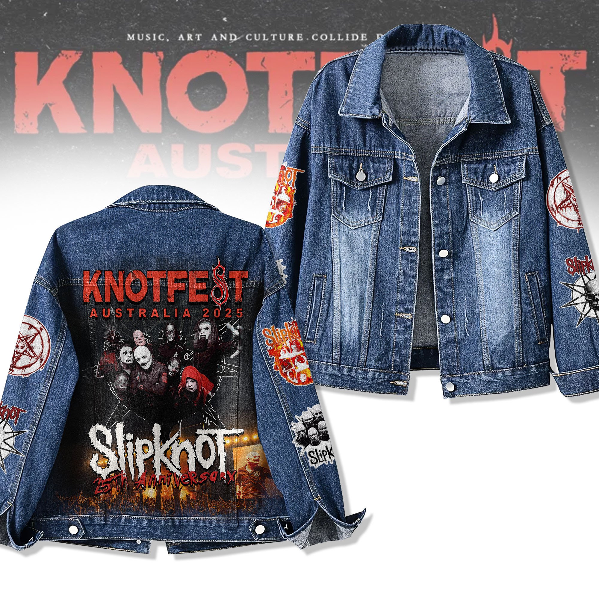 Sportswearmerch Slipknot Denim Jacket Gift For Fans