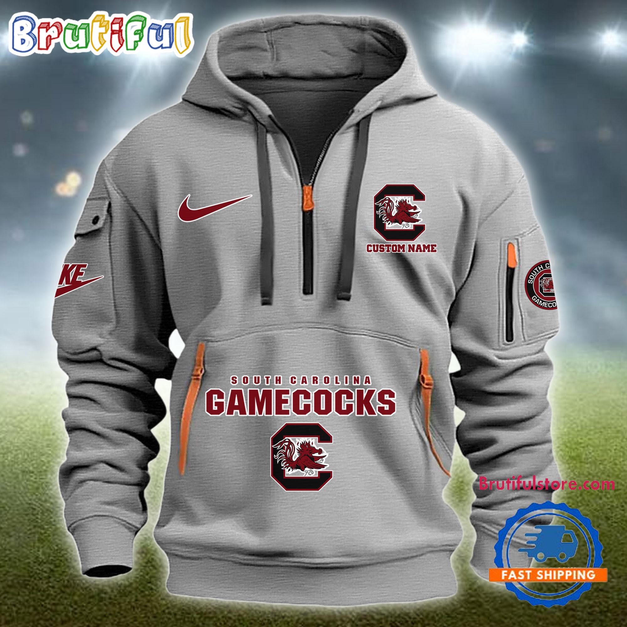 Sportswearmerch South Carolina Gamecocks NCAA Half Zip Hoodie For Fan