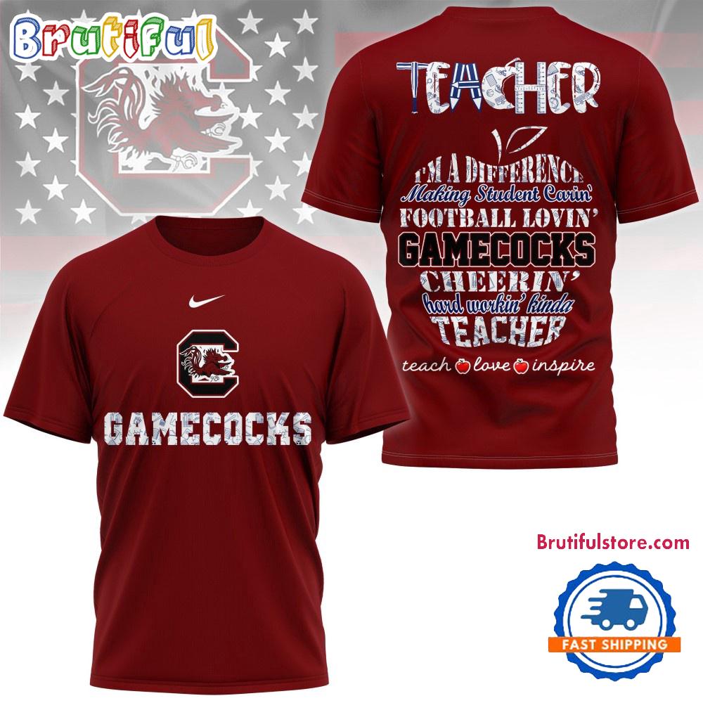 Sportswearmerch South Carolina Gamecocks NCAA Teacher Pride T-Shirt For Fan