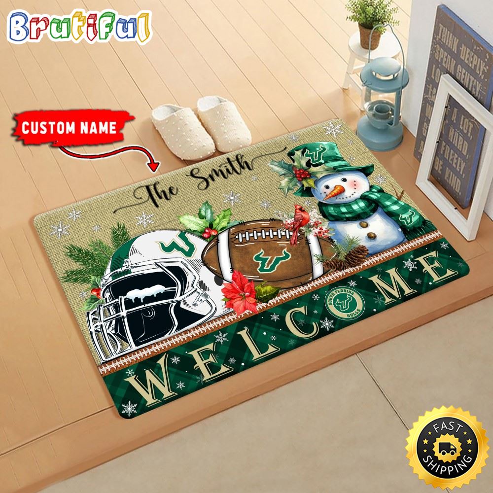 Sportswearmerch South Florida Bulls NCAA Christmas Doormat For Fan