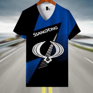 Sportswearmerch SsangYong Car V-neck Women T-shirt For Fan