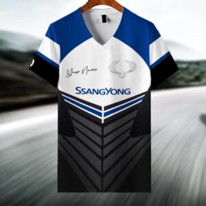 Sportswearmerch SsangYong Car V-neck Women T-shirt For Fan