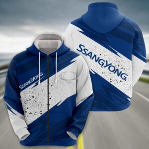 Sportswearmerch SsangYong Car Zip Hoodie For Fan