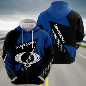 Sportswearmerch SsangYong Car Zip Hoodie For Fan