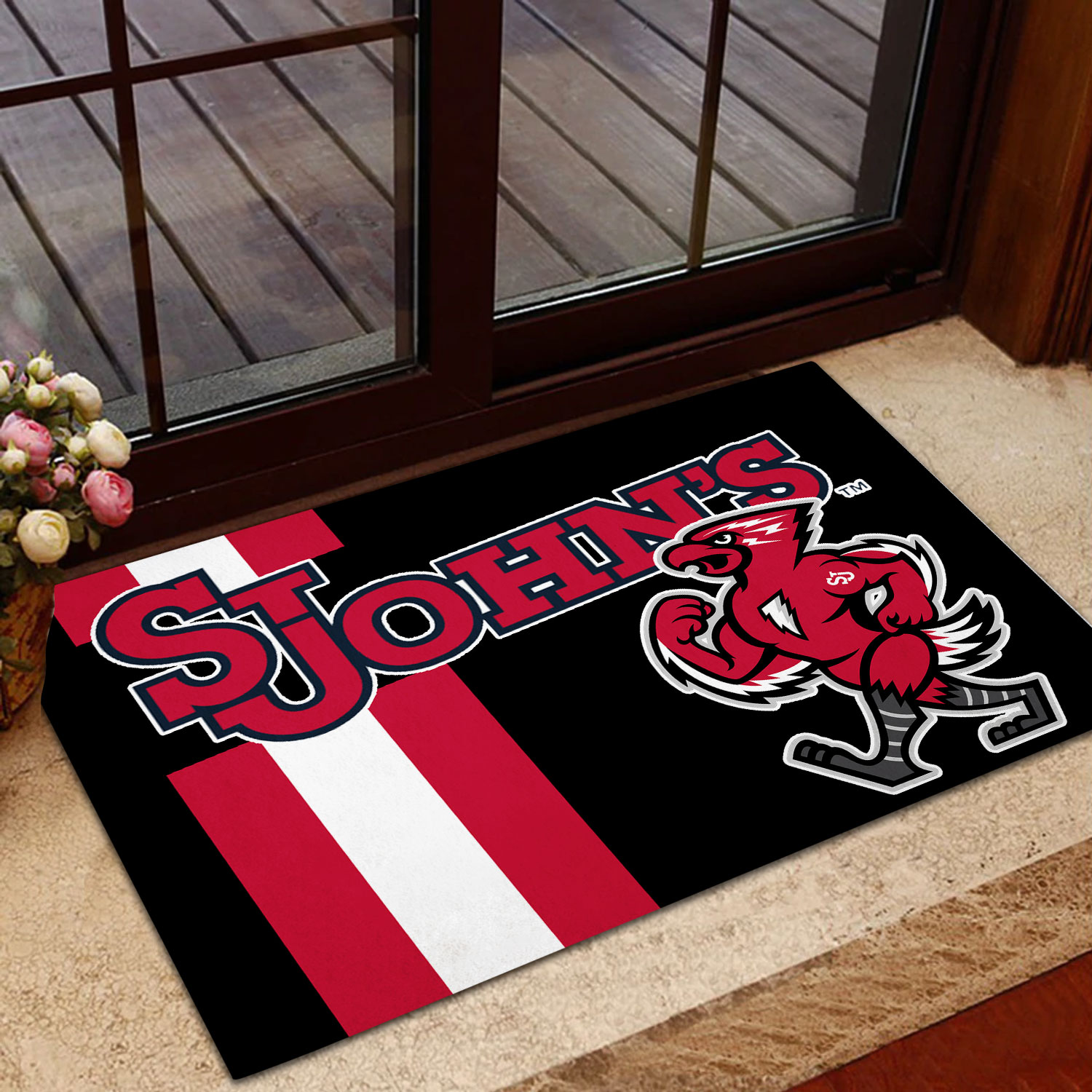 Sportswearmerch St. John's Red Storm NCAA Men's Basketball Custom Doormat For Fan