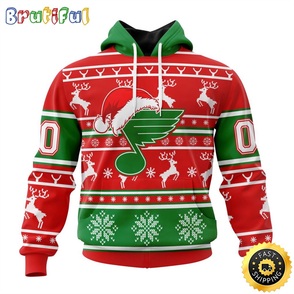 Sportswearmerch St. Louis Blues NHL Christmas Hoodie For Fan