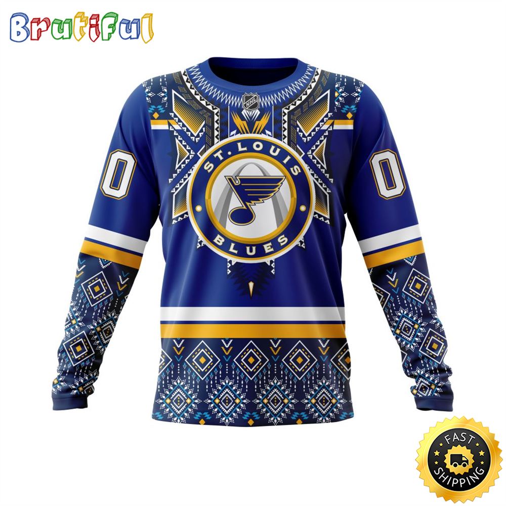 Sportswearmerch St. Louis Blues NHL Personalized Sweater For Fan