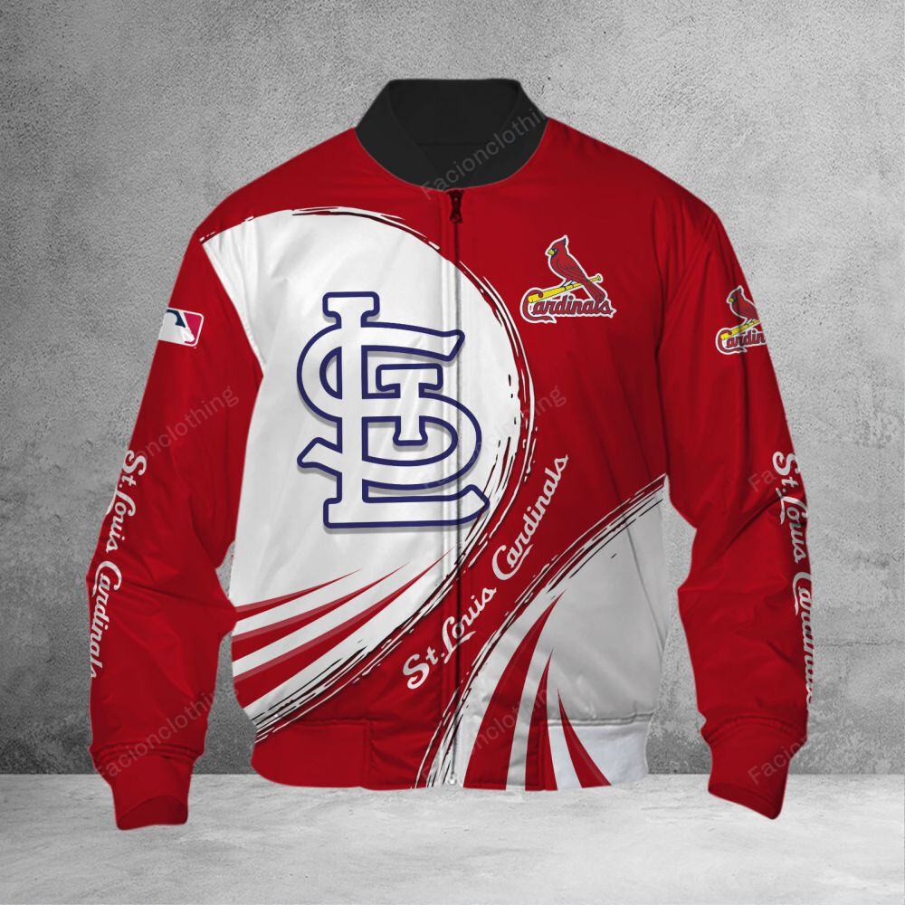 Sportswearmerch St. Louis Cardinals MLB Personalized Bomber Jacket For Fan