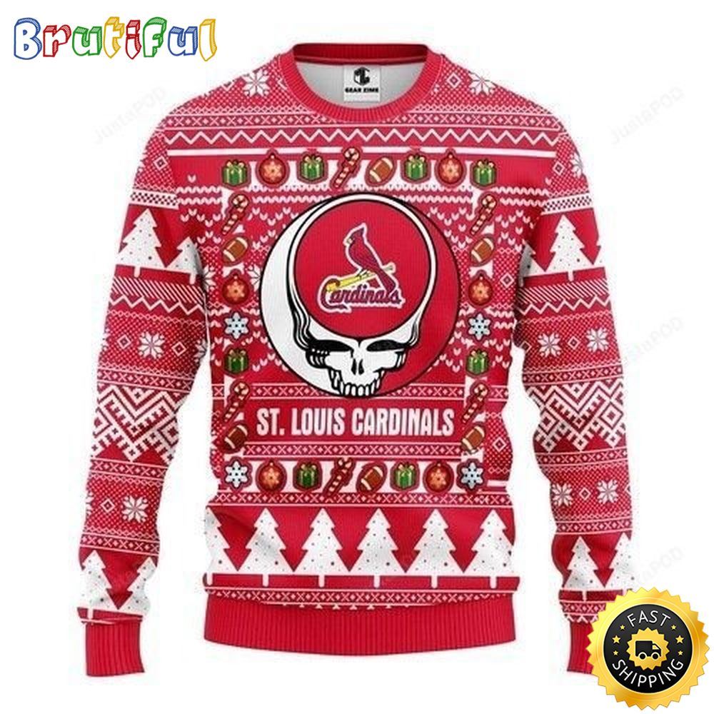 Sportswearmerch St. Louis Cardinals MLB Personalized Christmas Sweater For Fan