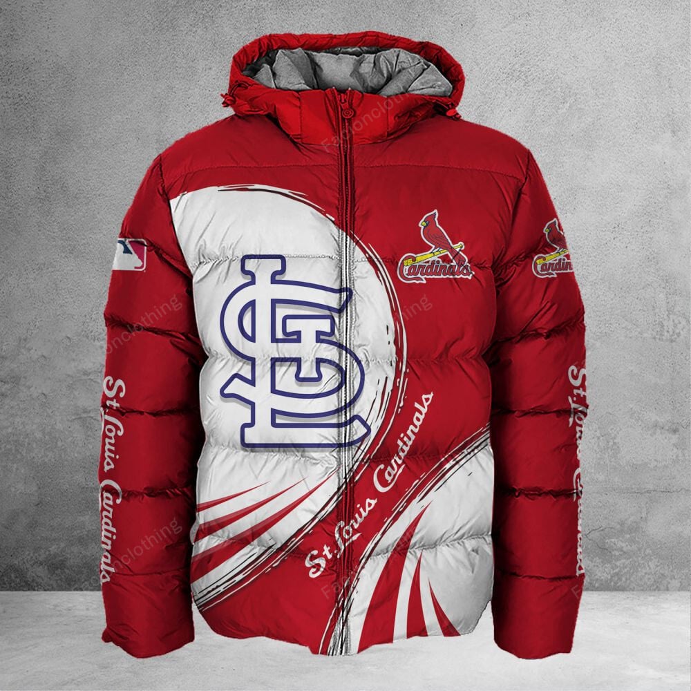 Sportswearmerch St. Louis Cardinals MLB Personalized Puffer Jacket For Fan