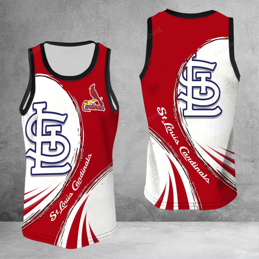Sportswearmerch St. Louis Cardinals MLB Personalized Tanktop For Fan