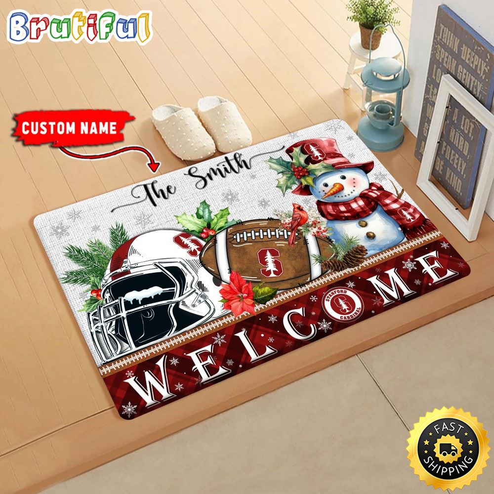 Sportswearmerch Stanford Cardinal NCAA Christmas Doormat For Fan