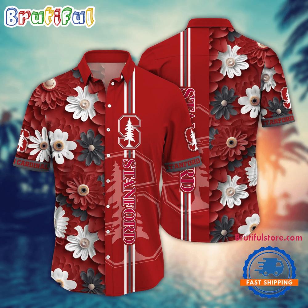 Sportswearmerch Stanford Cardinal NCAA Flower Summer Personalized Hawaiian Shirt For Fan