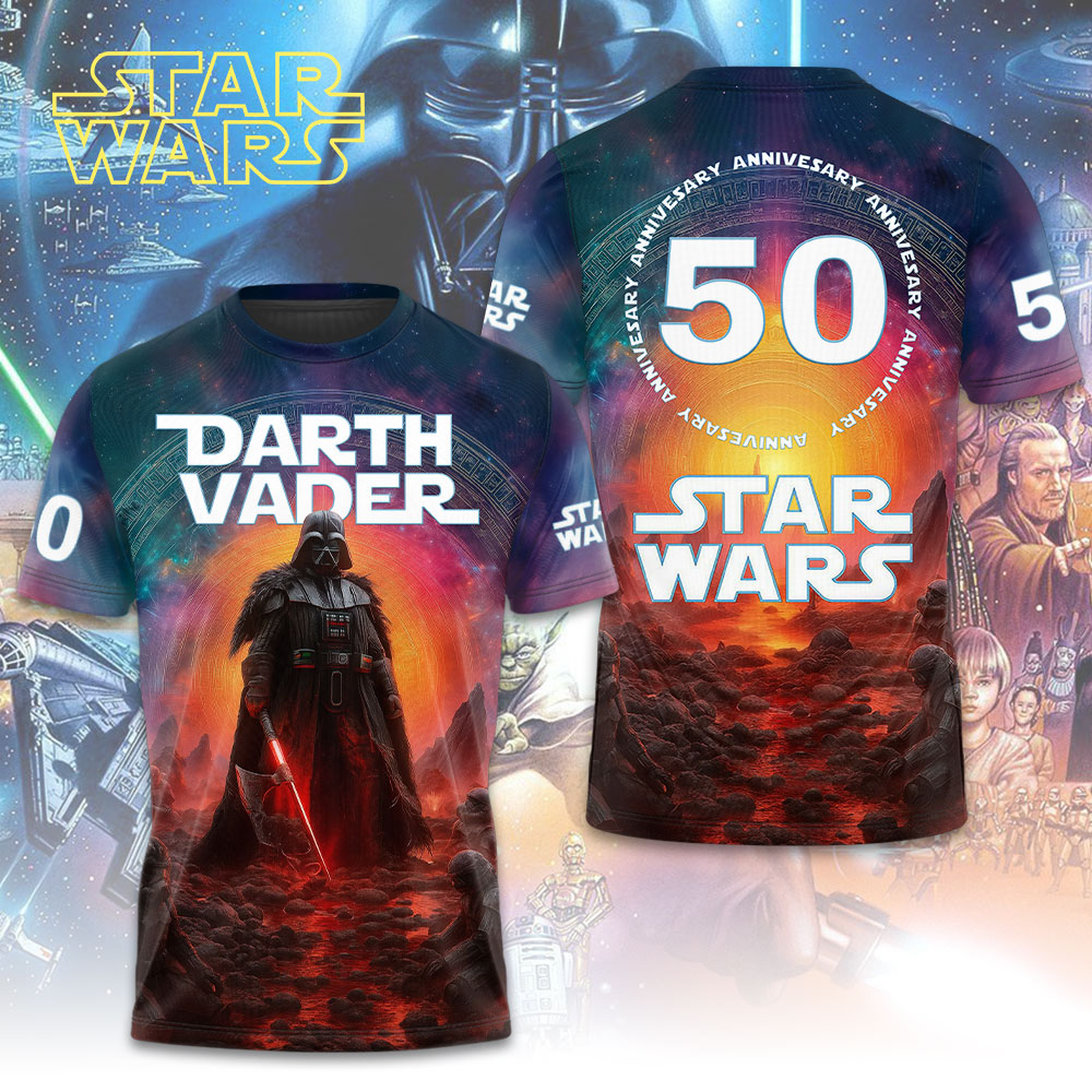 Sportswearmerch Star Wars Movie x Darth Vader Personalized T-shirt For Fan