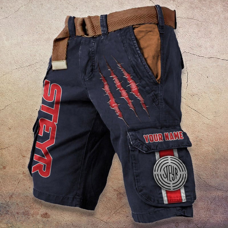 Sportswearmerch Steyr Tractor Denim Short For Fan