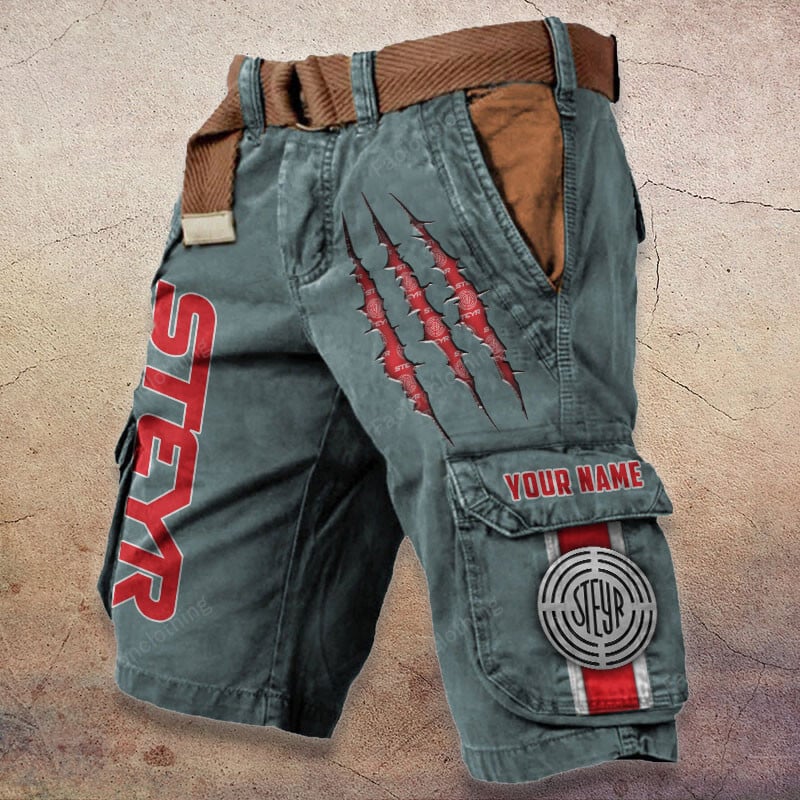 Sportswearmerch Steyr Tractor Denim Short For Fan