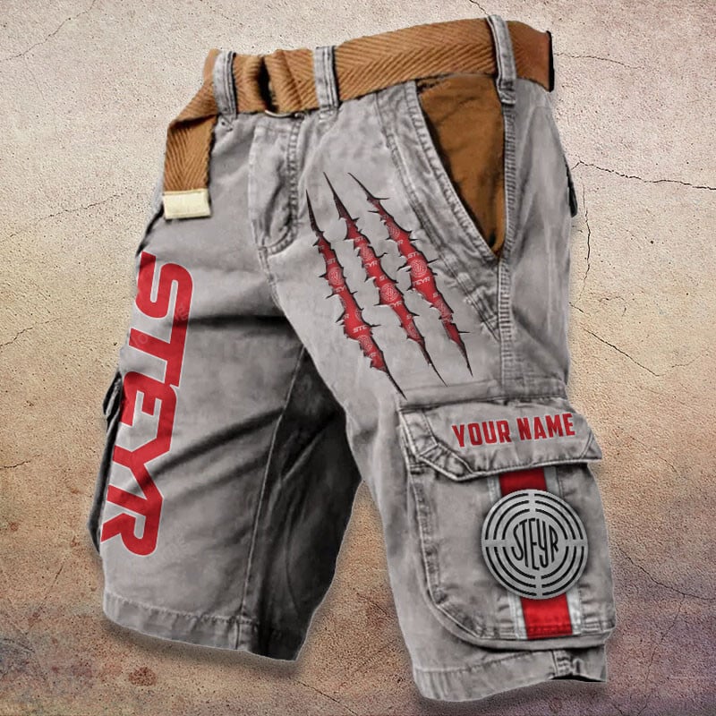 Sportswearmerch Steyr Tractor Denim Short For Fan